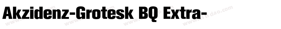 Akzidenz-Grotesk BQ Extra字体转换